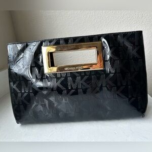 Black Patent Michael Kors Clutch